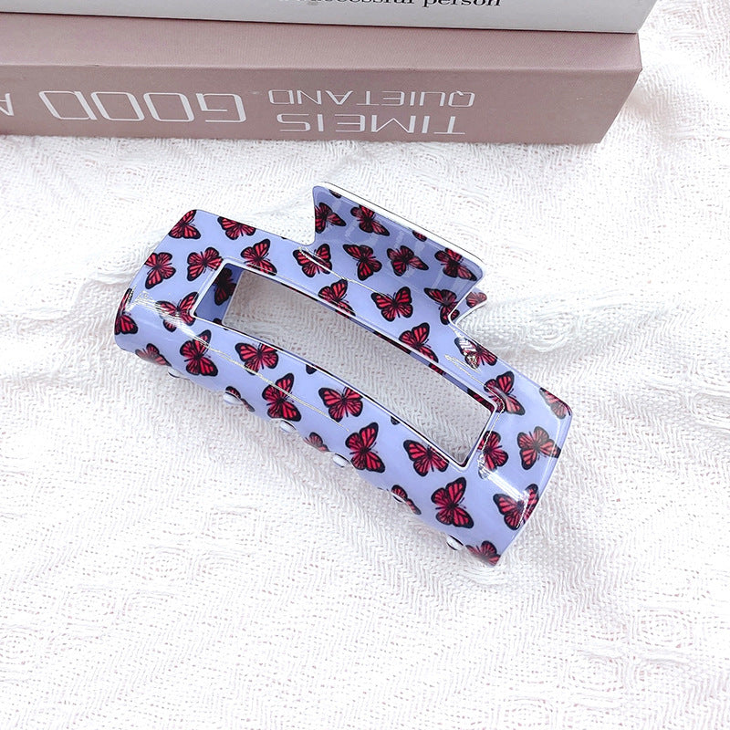 Wholesale Valentine's Day Retro Square Butterfly Hair Clip